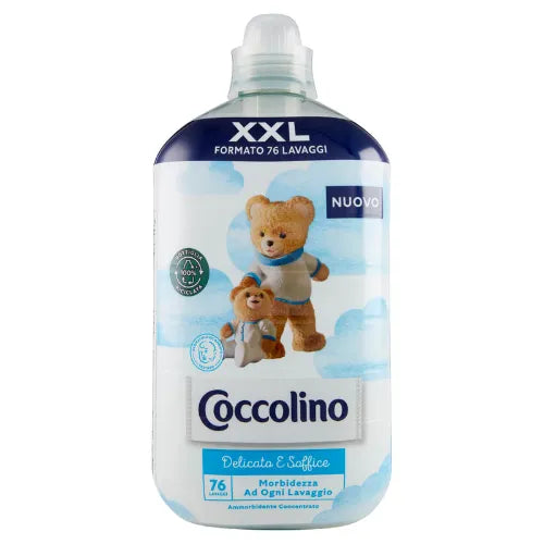 Coccolino XXL 76 Lavaggi 1750ml Delicato e Soffice – Ammorbidente per Lavatrice con Fragranza Delicata