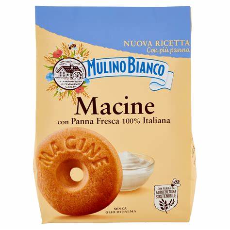 Mulino Bianco Macine 800 g – Biscotti di Pasta Frolla con Panna Fresca